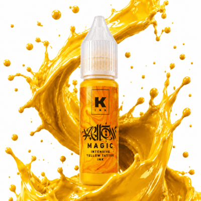 رنگ زرد برند کراسکا مجیک yellow magic 15ml