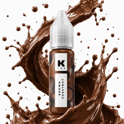 رنگ قهوه ای تتو برند کراسکا brown chest 15ml