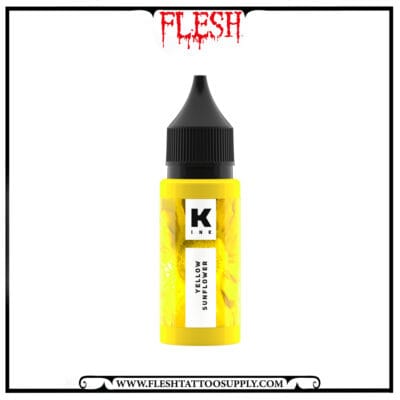 رنگ زرد تتو کراسکا yellow sun flower 15ml